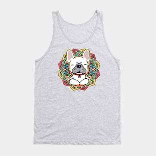 Yoga pug mandala meditation funny meme dog Tank Top